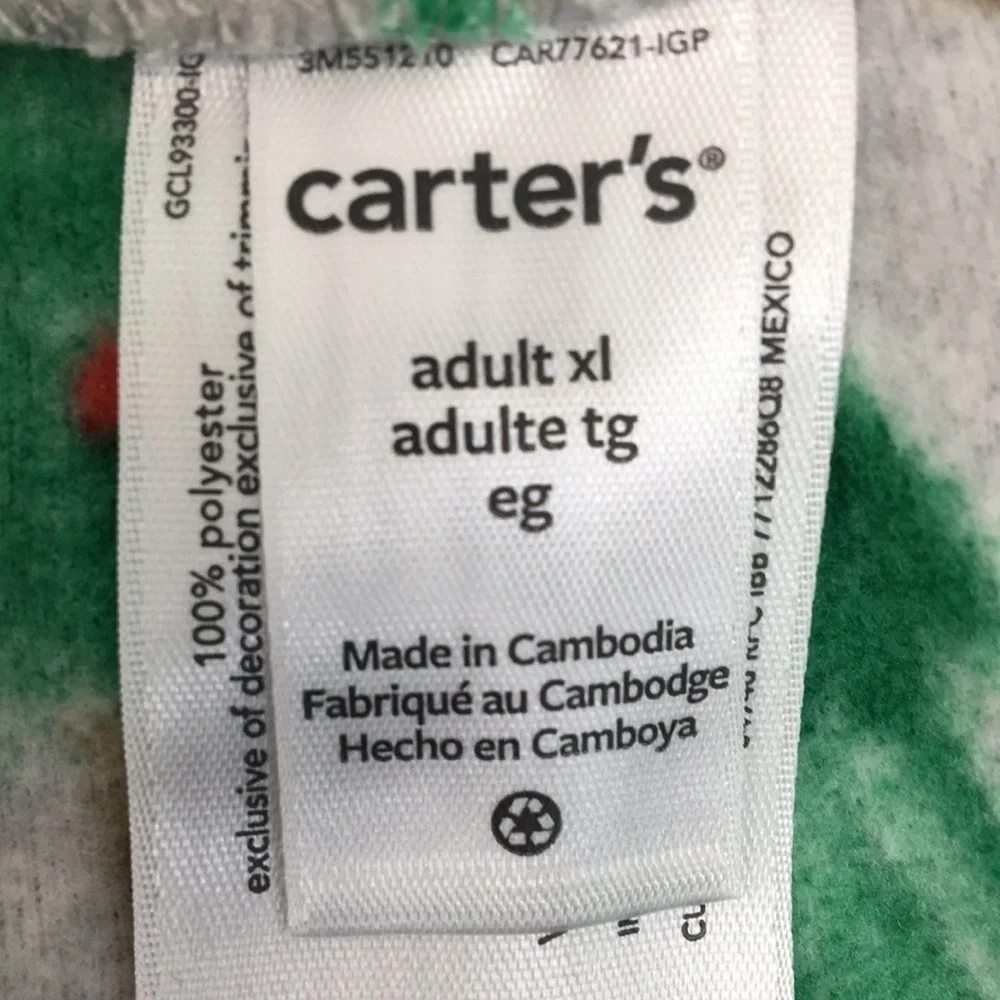 Carters Fleece Christmas Tree Pj Pants Various Sizes Each NEW With Tags